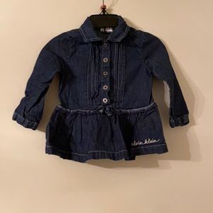 Infants Calvin Klein blue Jean top